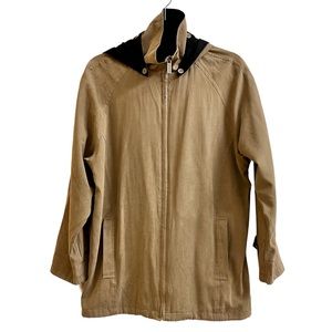 London Fog Hooded Tan Jacket